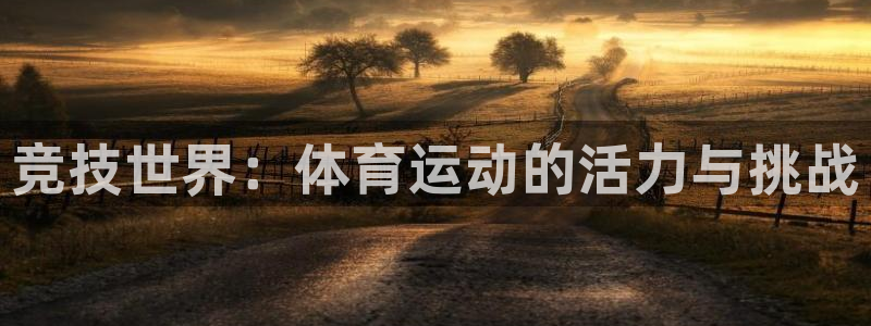 凯发官网下载平台APP：竞技世界：体育运动的活力与挑战