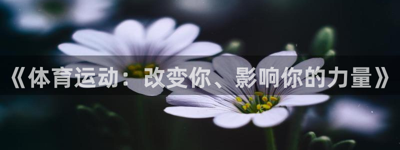 凯发官网下载平台注册：《体育运动：改变你、影响你的力量》